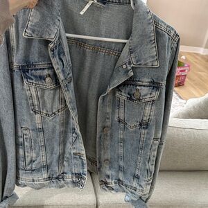 Free People Blue Jean Jacket